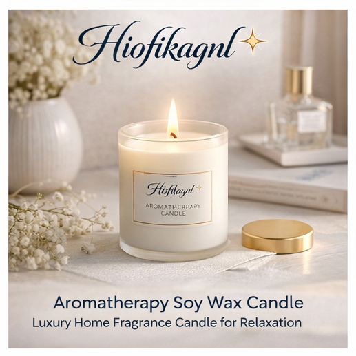 Hiofikagnl™ Aromatherapy Soy Wax Candle – Luxury Home Fragrance Candle for Relaxation